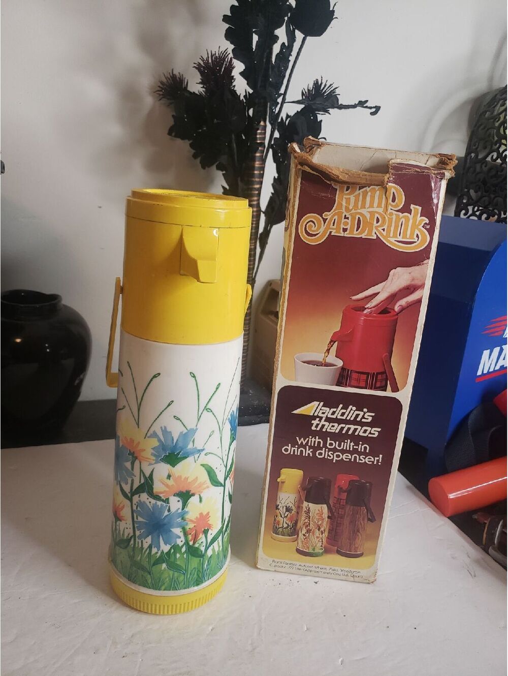 Aladdin's Pump-A-Drink Vintage Thermos
